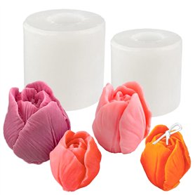 Tuxuzal Lot de 2 moules en silicone pour bougies