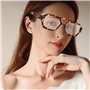 HDGSAFD Pack De 2 Lunettes De Soleil Imprimé Léopard, Lunettes De Soleil Rétro, Lunettes De Mode Personnalisées, Lunettes Irrégu