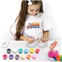 HDGSAFD Masques Vierges 40 Pièces Et 1 Jeu De Peintures Au Pinceau, Matériaux De Masques De Bricolage, Masques en Papier pour En