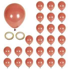 CVDYWDJIE 25 Ballons Marron Et 5 Rouleaux De Rubans