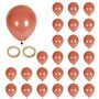CVDYWDJIE 25 Ballons Marron Et 5 Rouleaux De Rubans