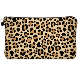 1 Trousse À Maquillage Imprimé Léopard