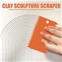 CVDYWDJIE 6 Outils De Sculpture avec Manche en Bois Et 3 Grattoirs De Sculpture en Argile, Accessoires en Argile pour Bricolage,