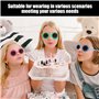 UDNFHL 6 Morceaux De Lunettes De Soleil De Petites Fleurs, Verres De Design Créatifs, Lunettes De Soleil Amusantes, Accessoires 