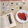 1 Morceau De Signet De Dragon Et 120 Autocollants, Signets De Personnalité Créatifs, Cadeaux D'Étudiants, Accessoires De Lecture