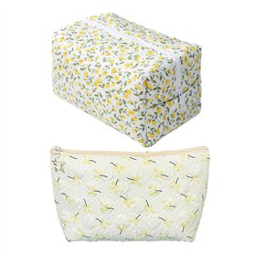 2 Morceaux De Sac De Maquillage Floral