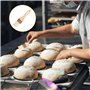 CHROMACRAFT Pinceaux À Pâtisserie 3 Pièces avec 1 Sac De Rangement, Brosse À Gril, Pinceau À Huile avec Manche en Bois, Outils D