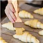 CHROMACRAFT Pinceaux À Pâtisserie 3 Pièces avec 1 Sac De Rangement, Brosse À Gril, Pinceau À Huile avec Manche en Bois, Outils D