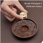 MEMOFYND Porte-encens en bois, brûleur d'encens lotus avec récipient à cendres amovible, pour méditation, yoga et décoration de 