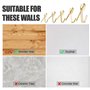 Lot de 136 crochets dorés pour cadre photo, mur, salle de bain