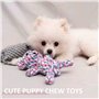 MEMOFYND 1 pièce Ours tricoté à la Main, Jouet de Dentition pour Chiot, Jouet d'ours pour Animaux de Compagnie Fait à la Main, J
