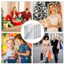 Sac Cadeau 4 Pièces Avec Feuilles de Papier Cadeau - Inspirant, Carré, en Papier - Pour Anniversaire et Rangement des Cadeaux