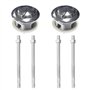 Lot de 2 boutons de chasse d'eau de WC