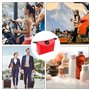 3 Organisateur de boulettes de voyage multi-usages, sac de rangement pour boulettes, trousse de maquillage et trousse de toilett