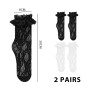 1 paire de chaussettes noires à volants