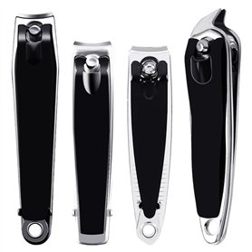Kit de manucure professionnel 4 pièces - Coupe-ongles - Coupe-ongles - Coupe-ongles de précision - Coupe-ongles - Outils de manu