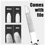 Kit de manucure professionnel 4 pièces - Coupe-ongles - Coupe-ongles - Coupe-ongles de précision - Coupe-ongles - Outils de manu