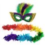 HDGSAFD 1 Morceau De Plume Coloré Et 1 Masque