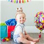 NYGGTYK 1 1Er Chapeau d'anniversaire Et 1 Insert De Carte À Gâteau, Chapeau d'anniversaire Mignon, Décorations De Fête d'anniver