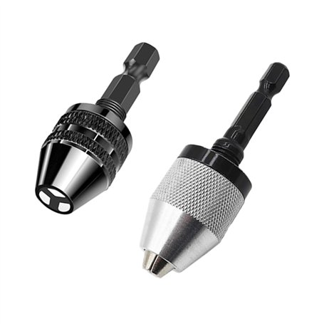 Mandrin Électrique 2 Pièces - Adaptateur de Mandrin Hexagonal