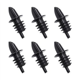 Lot de 6 becs verseurs de vin en plastique souple pour bouteilles de spiritueux