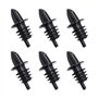 Lot de 6 becs verseurs de vin en plastique souple pour bouteilles de spiritueux
