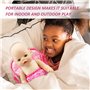 NyxSeat Porte-poupée 1 pièce avec 2 bandanas à salive - Porte-poupée - Bandoulière réglable - Mini jouet pour filles et garçons.