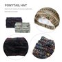 2 bandes tricotées pour femme - Oreilles d'hiver tressées confortables doublées en polaire pour les sports de plein air