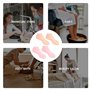 Lot de 2 paires de chaussettes hydratantes en silicone pour le spa pour les pieds pour femme, adaptées à l'humidification et au 