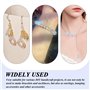 OAOSDH 200 Perles De Verre en Cristal, Décoration en Forme De Trous, Accessoires De Bijoux Artisanaux De Bricolage, Perles De Co