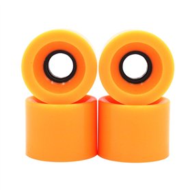 POFET Longboard Lot de 4 roues de rechange pour skateboard Cruiser Pennyboard Waveboard Snakeboard 78A Orange 60 x 45 mm