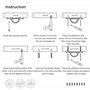 MAMOI® Crochet de Plafond pour la balancoire et hamac, Kit Fixation de Suspension, Accroche Sac de Frappe et Boxe