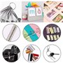 Anneaux de Livre,40 PCS Anneaux de Reliure Métalliques Anneaux Articulés 30mm Anneaux pour Connexion de Feuilles Anneaux de Clas