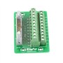 Connecteur de Bornier IDC20P, Keenso Connecteur de Bloc de Jonction Mâle 20Pin Support d'Interface d'Automate avec sur Rail DIN 