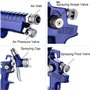 ANCLLO Mini pistolet pulvérisateur HVLP de 1,0 mm pour retouches de peinture, peinture de voiture