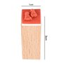 Tiardey 12 Pcs Mini Tampons en Caoutchouc en Bois Mignon DIY Diary Scrapbook Stamps Set avec Bo?Te en Bois - Amour + Mariage