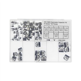 8 Valeurs total 95 Pièces 35 SMD Kit condensateur électrolytique 10uF 22uF 33uF 47uF 100uF 22uF 330uF 470uF