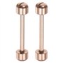 sourcing map 2pcs Montre Vis Tube Tige 20mm Intérieur Dia Acier Inoxydable Acier Montre Bracelet Épingles