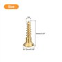 25pcs M4 x 16mm Fente Entraînement Plat Tête Auto Taraudage Vis Tête Fraisée pour Travail Bois Meu