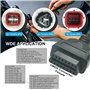 Dezanyc Adaptateur de diagnostic OBD2 3 en 1 pour moto à 3 broches 4 broches 6 broches compatible avec Yamaha, Honda, moto, Euro