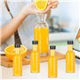 MytaYt Lot de 24 Mini Bouteilles Plastiques 50ml Réutilisables avec 2 Entonnoirs et 24 Étiquettes pour Mariages et Fêtes