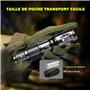 REHKITTZ Lampe Torche, Torche Lampe de Poche, LED Super Lumineux Lampe de Torche (Lot de 2), 2000 Lumens Lampe de Torche, Imperm