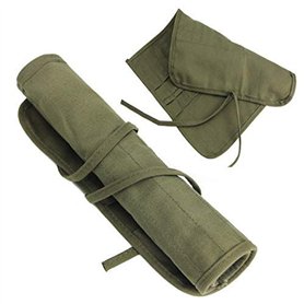 iwobi Sac a Crayon de Toile pour Aquarelles,Peinture à L’huile Pinceaux, Brosses, Rouleaux (Crayons non Inclus) iwobi Sac a Crayon de Toile pour Aquarelles