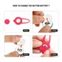 iPobie 5 Pièces Pendentif Lumineux Chien, Collier de Sécurité pour Chien en Silicone LED Pendentif Lumineux Clignotant pour Cour