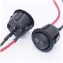 Taiss 10 pièces interrupteur 12v on off SPST 2 broches 2 positions Interrupteur à Bascule rond 6A/250V AC pour Voiture Camion Ba