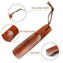 OFKPO 2 Pièces Chausse-pieds Bois, Corne de Chaussure en Bois, Durable, Poids Robuste et Confortable avec Corde en Cuir Antidéra