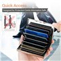 BONSYL® Portefeuille Porte-Cartes en Métal RFID Pro Max Amélioré pour Hommes et Femmes | 10 Emplacements | Blocage RFID | Design