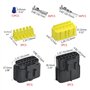 WMYCONGCONG Lot de 3 kits de connecteurs électriques étanches à 12 broches pour voiture automobile (12 broches)