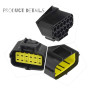 WMYCONGCONG Lot de 3 kits de connecteurs électriques étanches à 12 broches pour voiture automobile (12 broches)