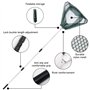 Lot de 2 épuisettes de pêche télescopiques pliables de 130 cm avec sac de rangement, longueur réglable, épuisette de pêche en ny